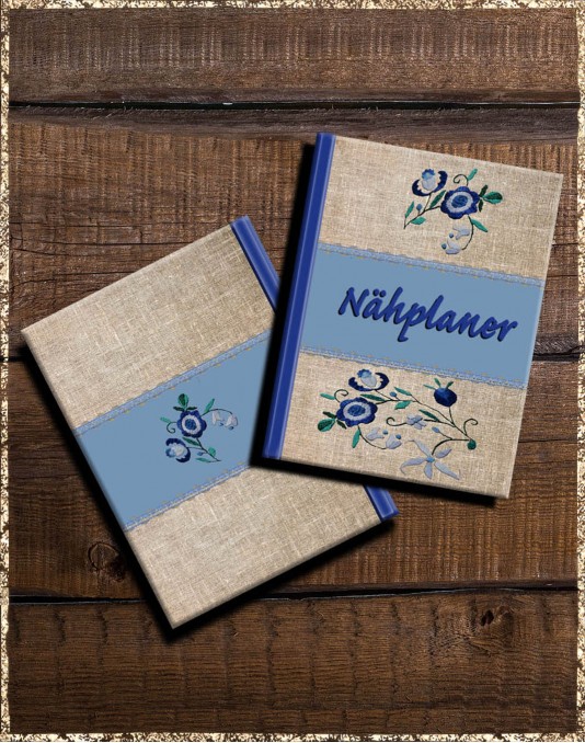 Nähprojekte - Buch XL "Leinenstickerei blau"